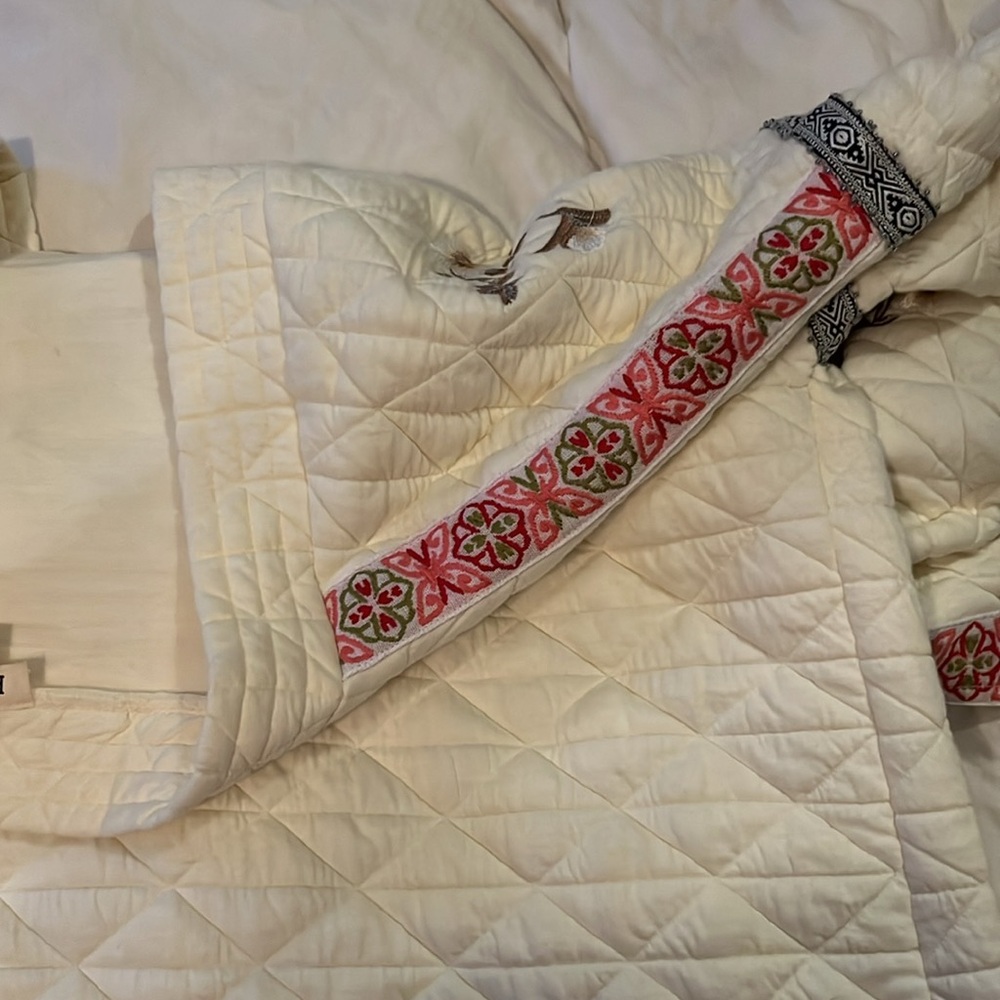 POL boutique Med Floral Embroidered Medium Jacket Wrap Sz M grandmacore - Picture 10 of 14
